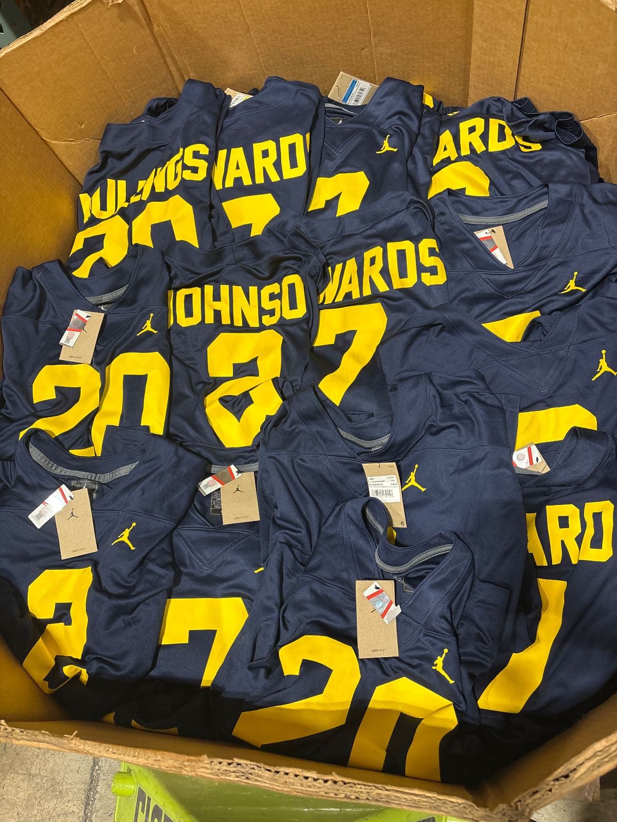Michigan NCAA Football Jerseys Mixed Mens Sizing